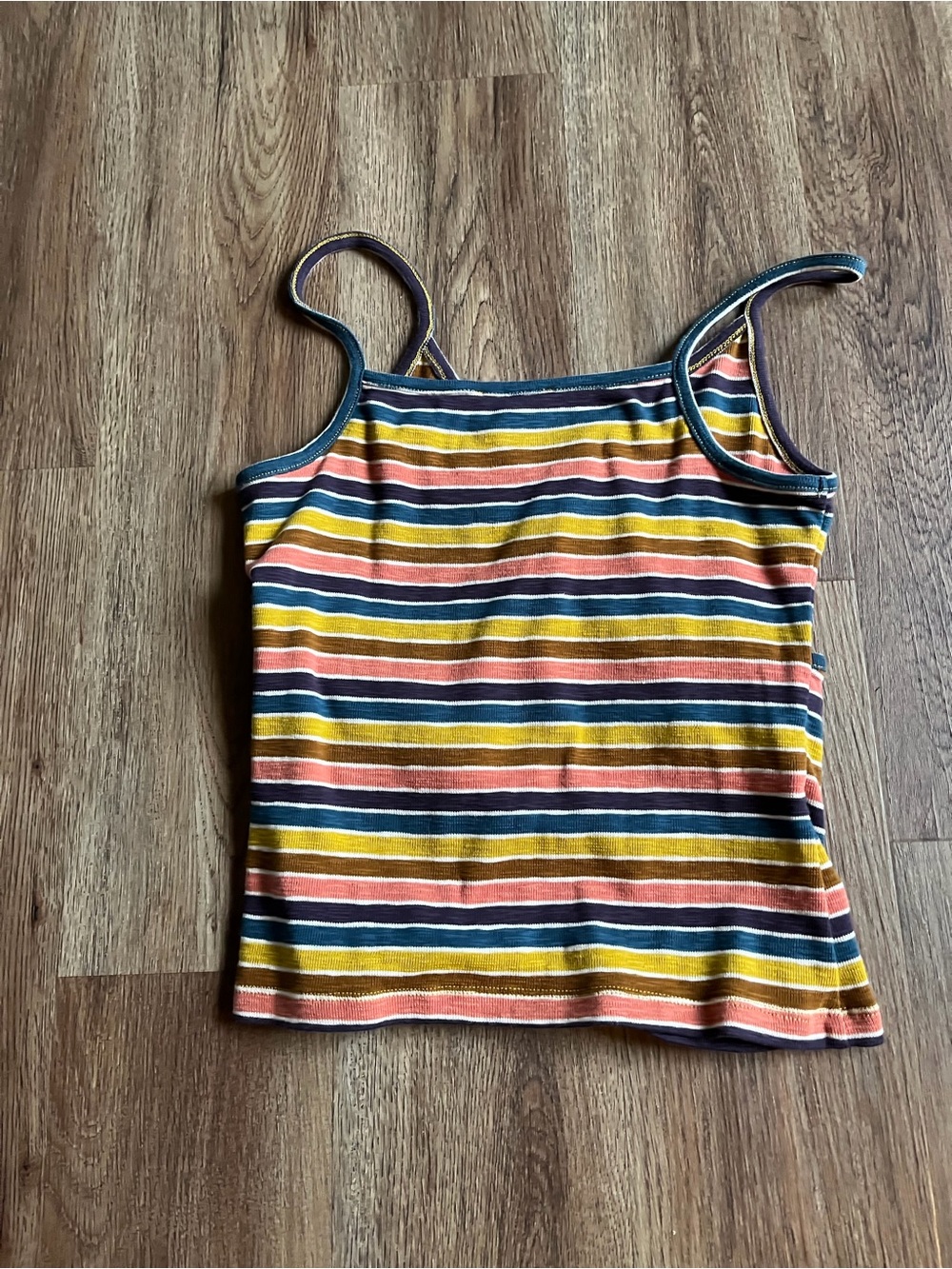 EUC Madewell Wrap Cami Top- Golden MeadowStripe - Picture 6 of 7